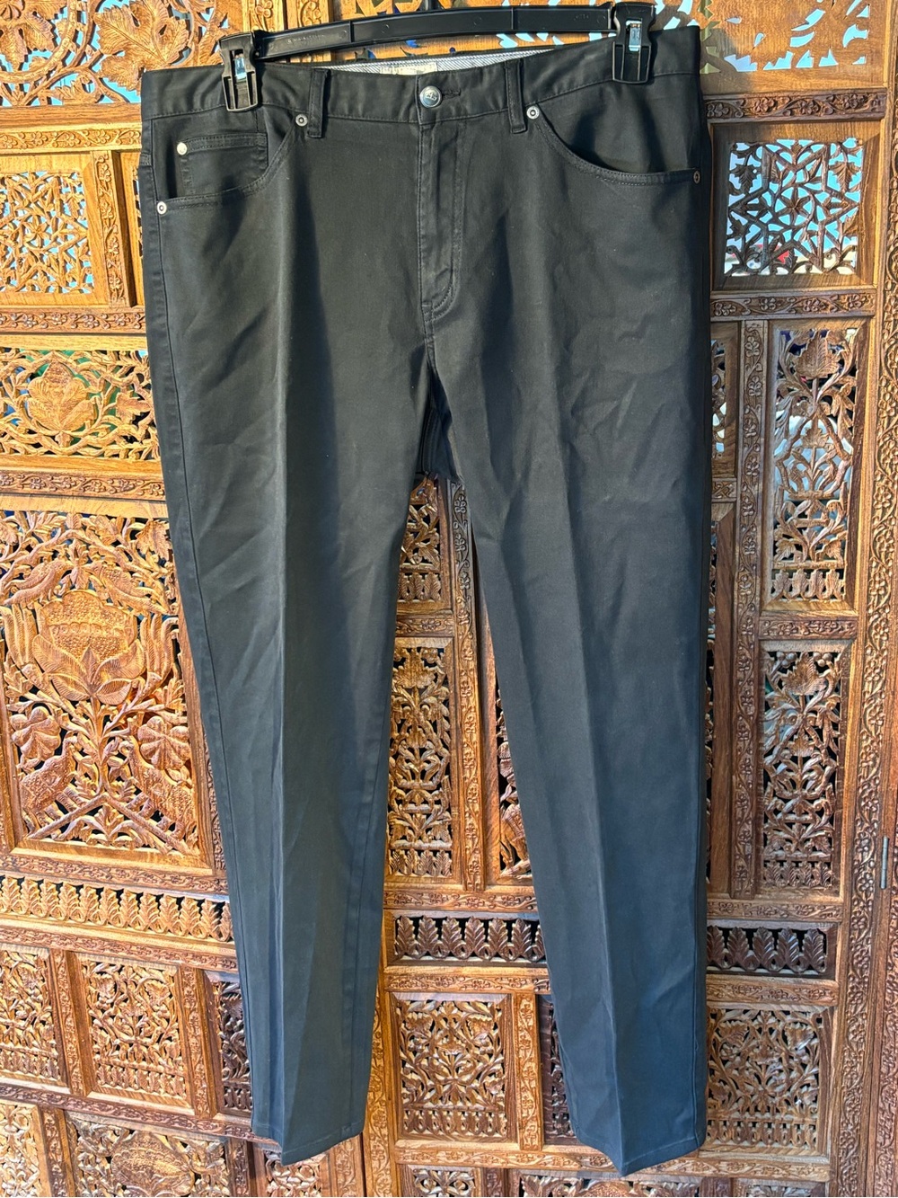 Peter Millar Men’s Black Slim Dress Pants